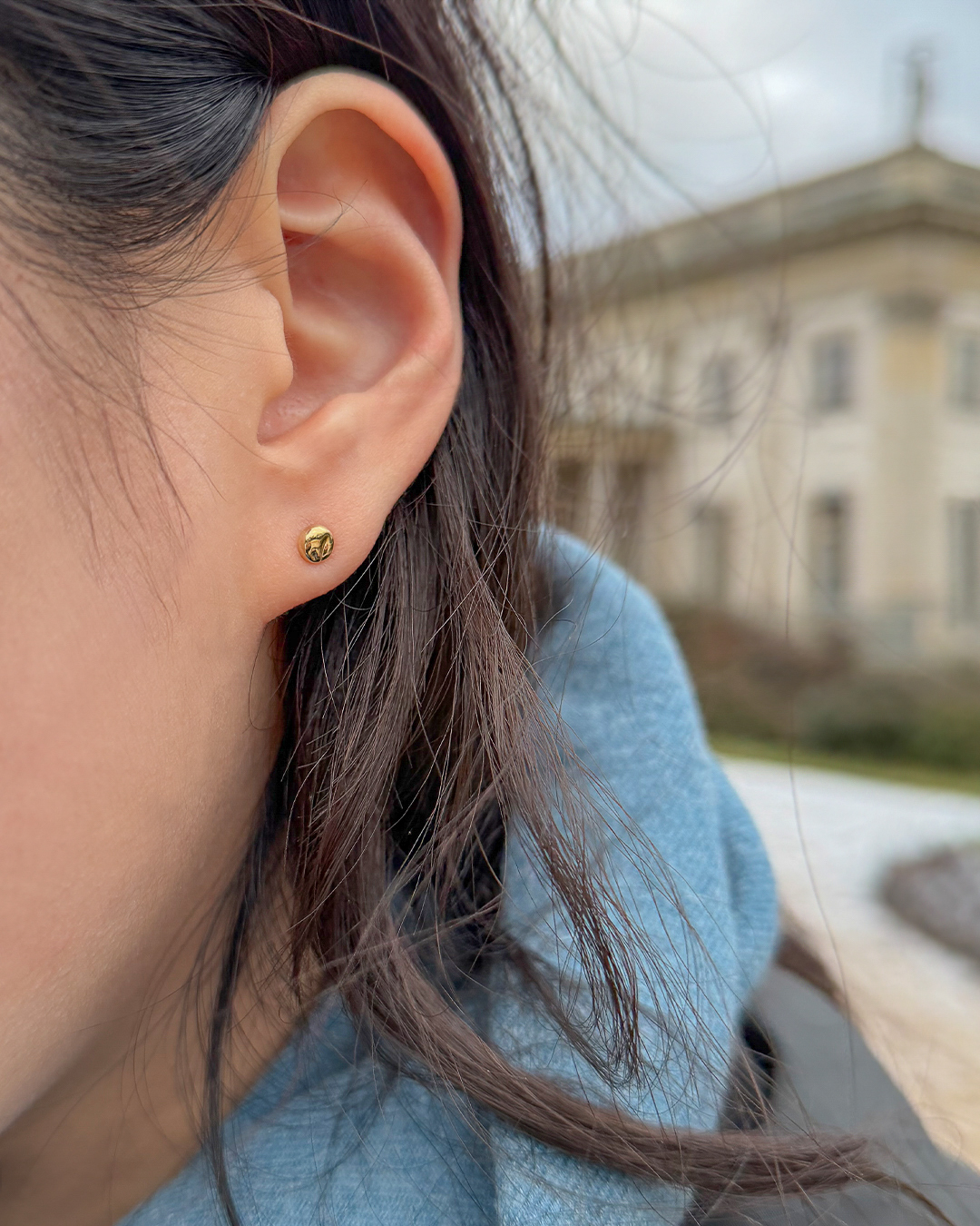 Piega Round Earrings